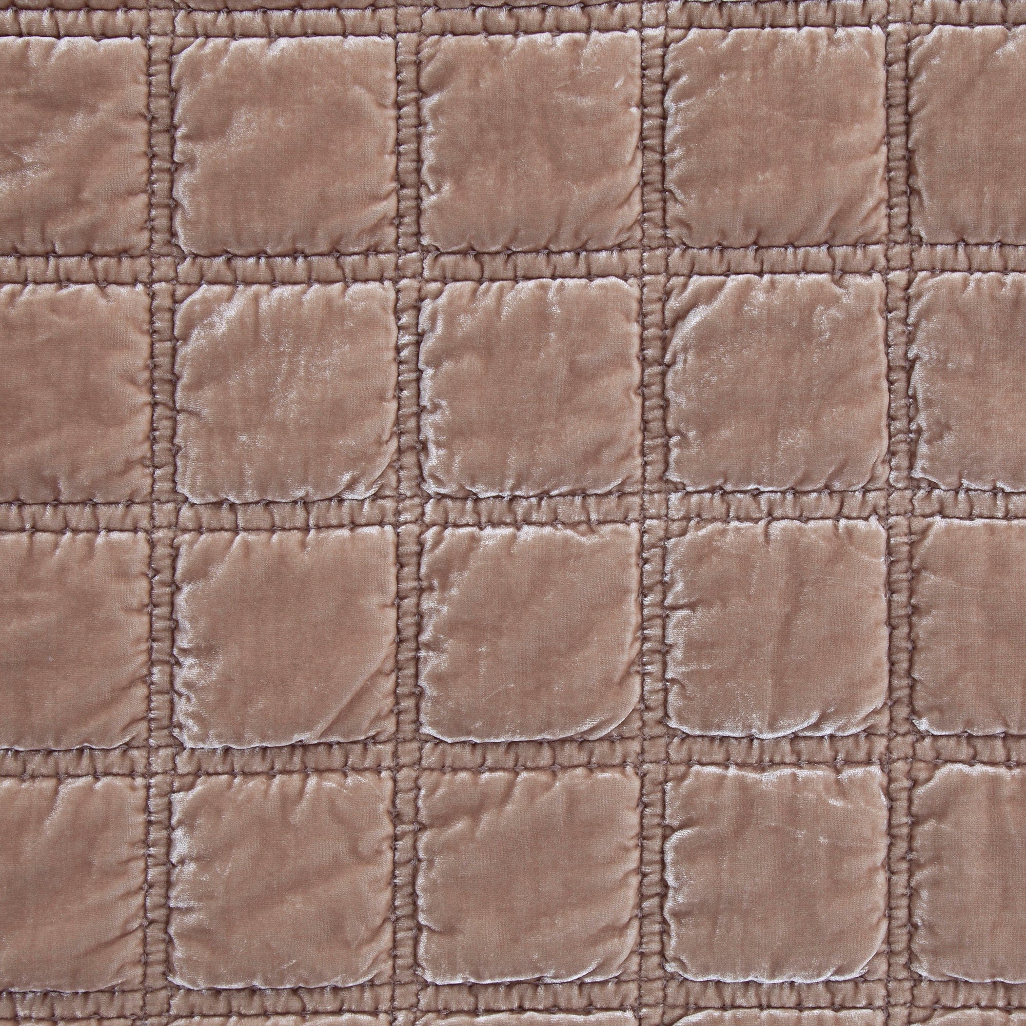 Stella Faux Silk Velvet Double Box Stitch Throw