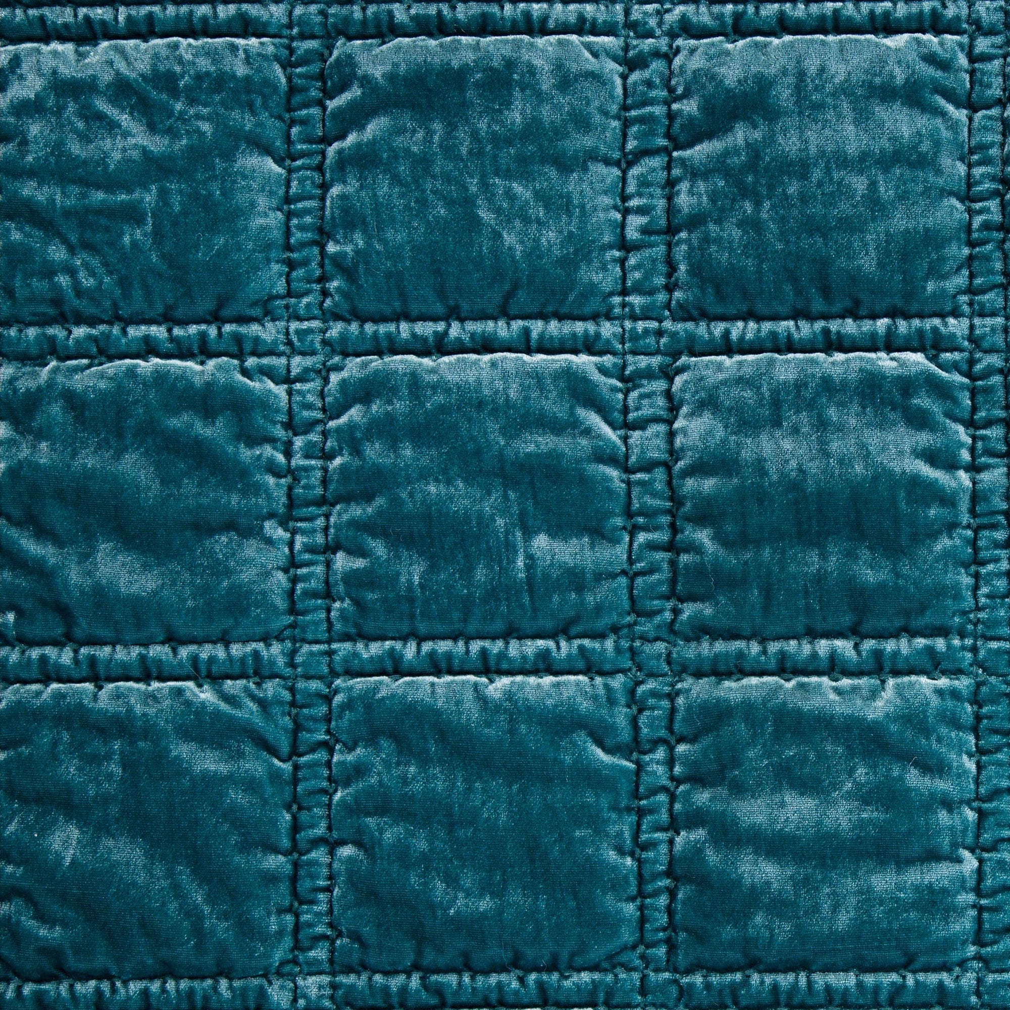 Stella Faux Silk Velvet Double Box Stitch Throw