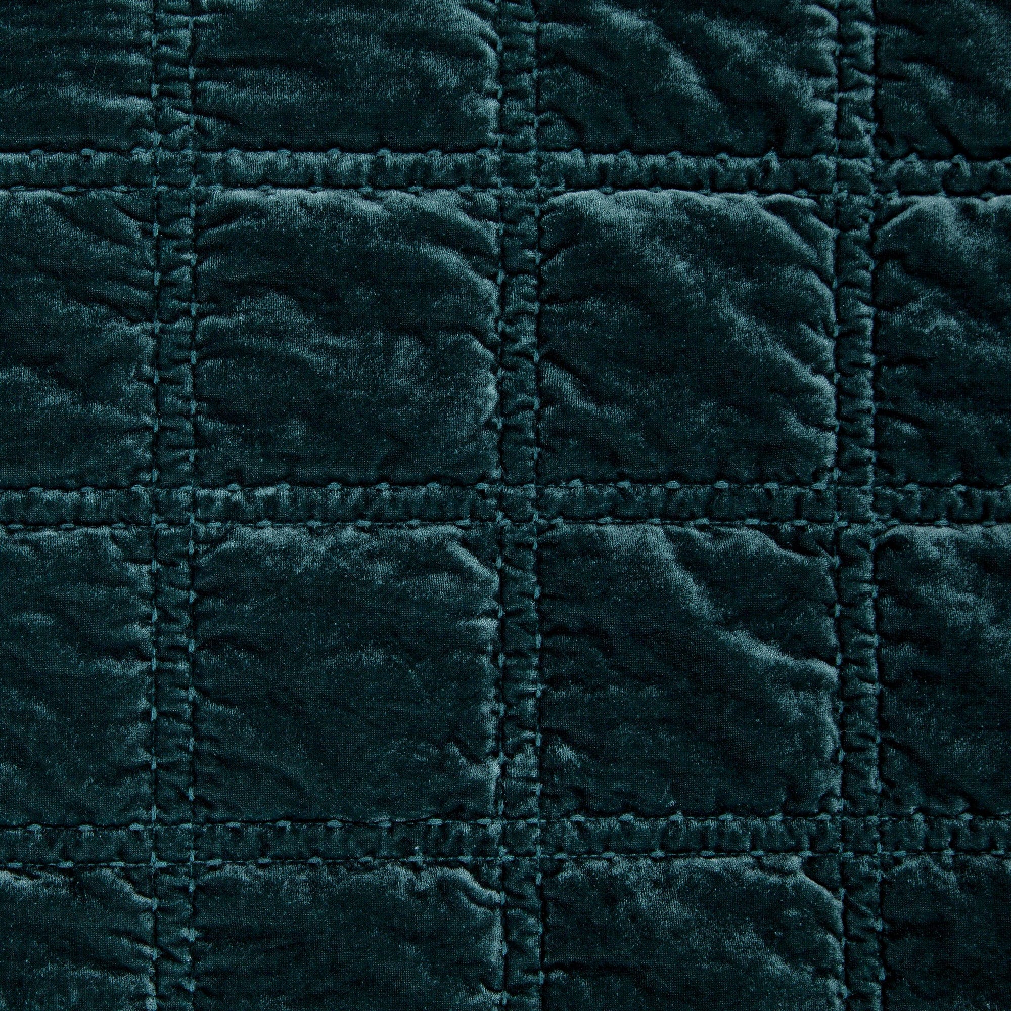 Stella Faux Silk Velvet Double Box Stitch Throw