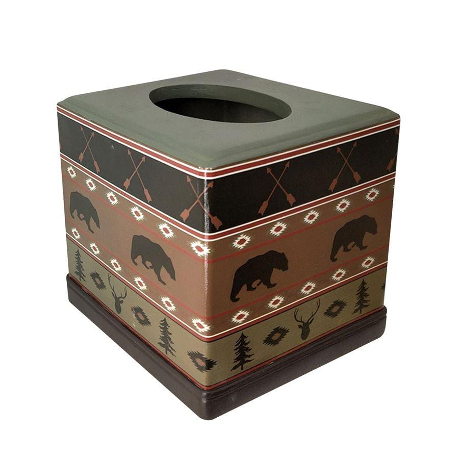 Aztec Bear Tissue Box Cover