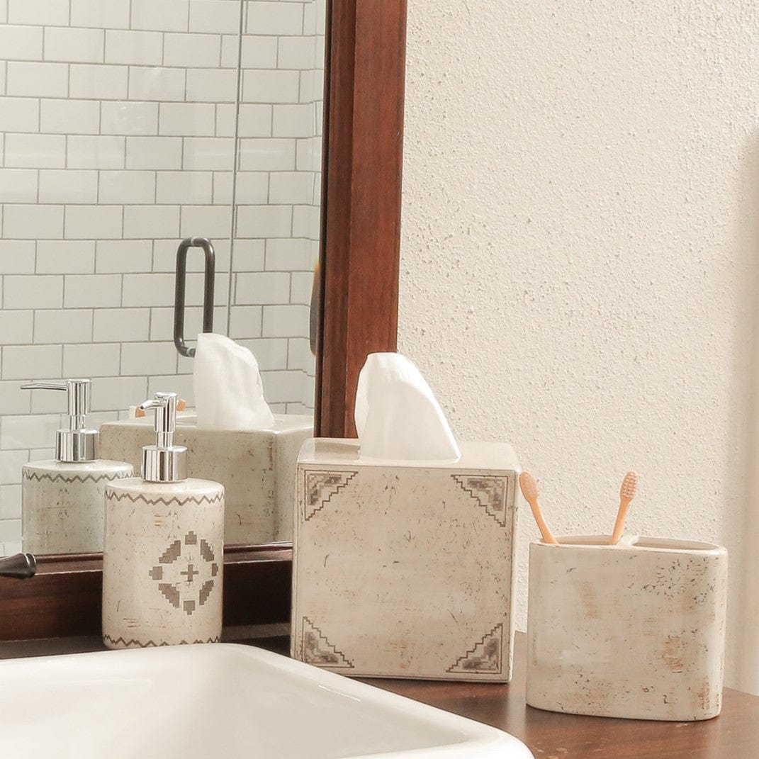 Dakota Ceramic Tissue Box Cover