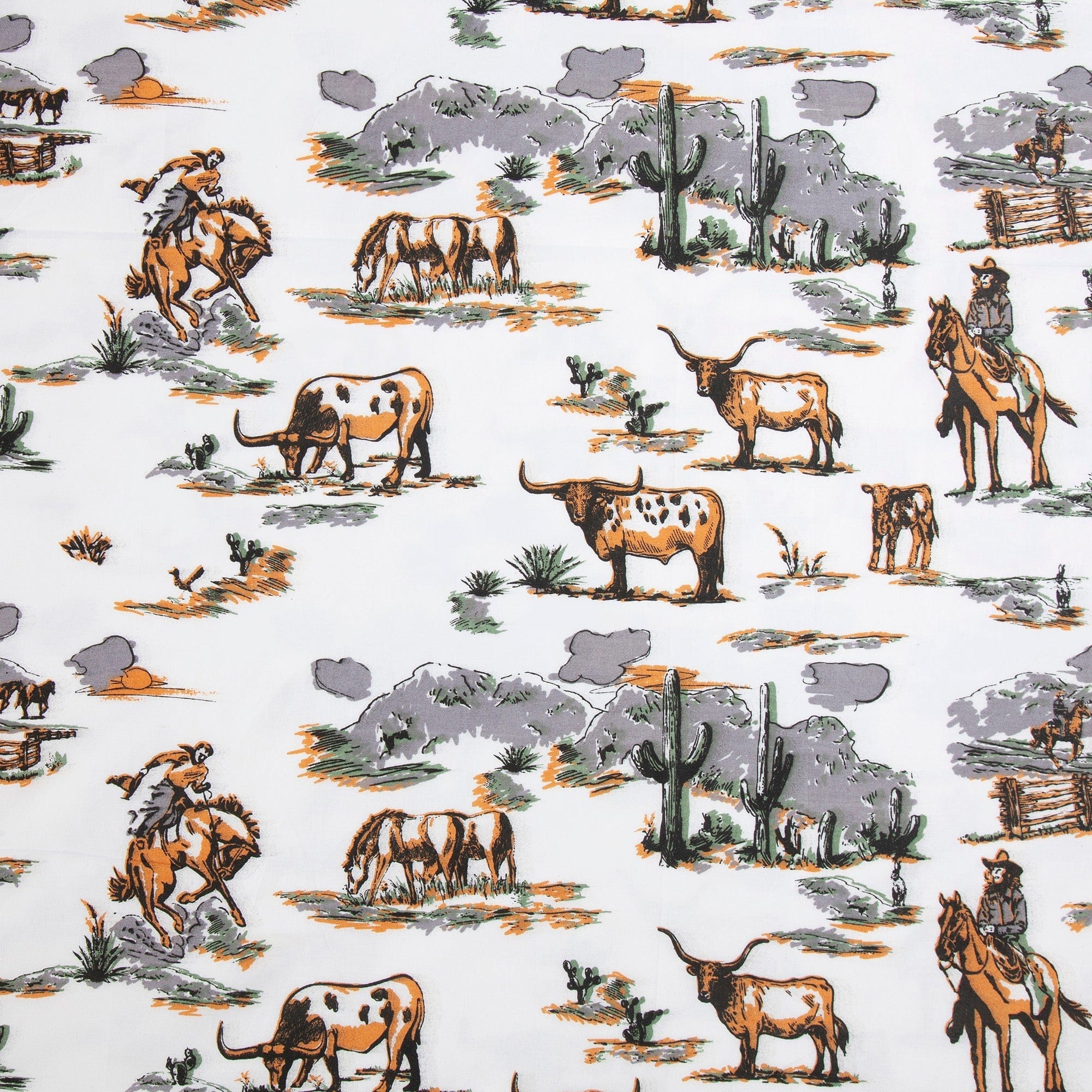 200TC Cotton Ranch Life Sheet Swatch