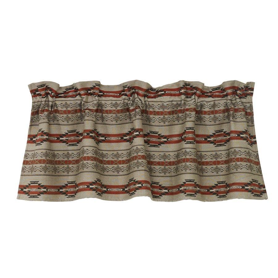 Silverado Rust, Gray & Taupe Kitchen Valance