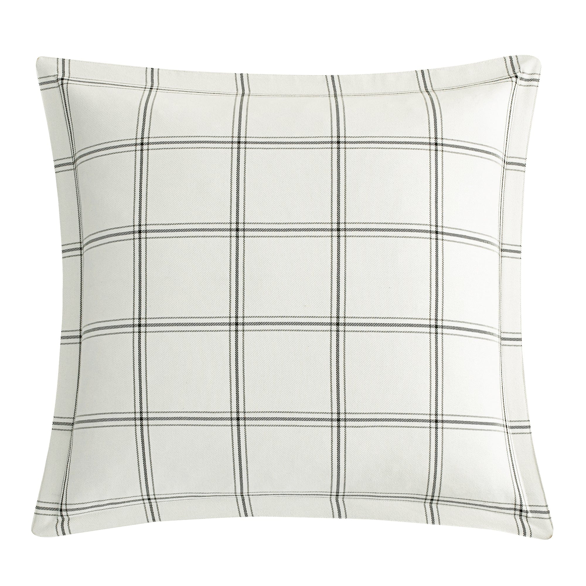 Windowpane Plaid Euro Sham