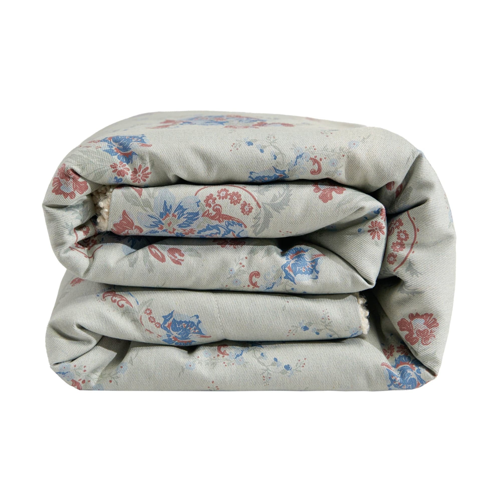 Rosabel Washed Denim Teddy-Backed Throw